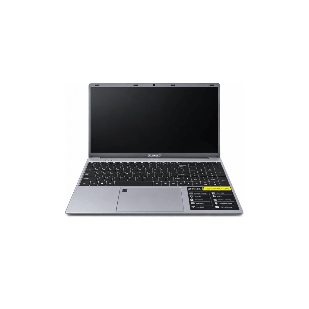 Stewart 15.6" Intel 4405U Laptop 8GB RAM 128GB SSD [STW-LP-1519 GY] - IMS Distribution