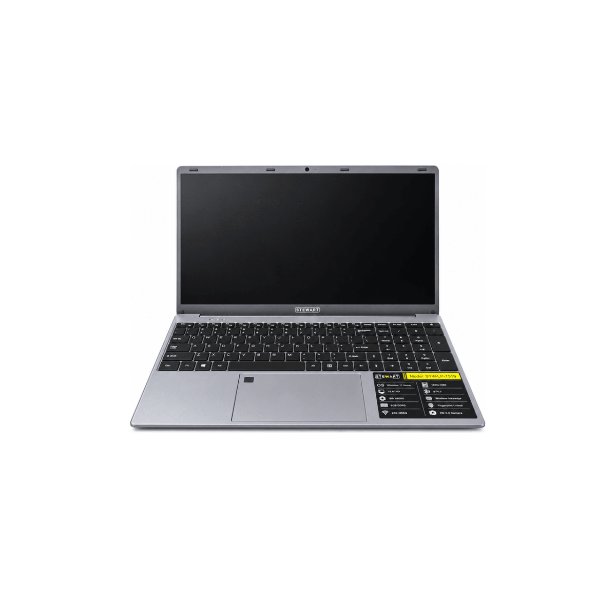 Stewart 15.6" Intel 4405U Laptop 8GB RAM 128GB SSD [STW-LP-1519 GY] - IMS Distribution