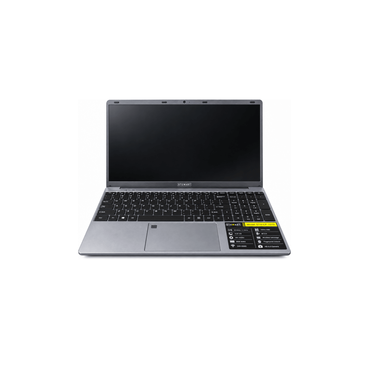 Stewart 15.6" Intel 4405U Laptop 8GB RAM 128GB SSD [STW-LP-1519 GY] - IMS Distribution