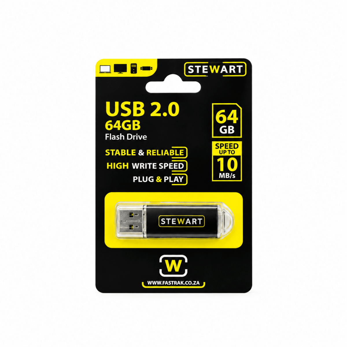 Stewart 64 GB USB Flash Drive – High‑Speed USB 2.0 | IMS Distribution South Africa - IMS Distribution