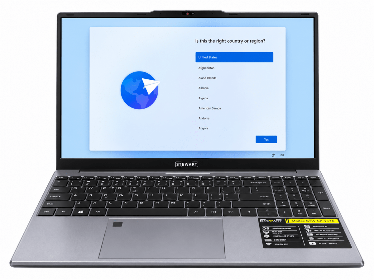 Stewart GY 15.6" Laptop – Intel® Core™ i3-6100U [STW-LP1516] - IMS Distribution