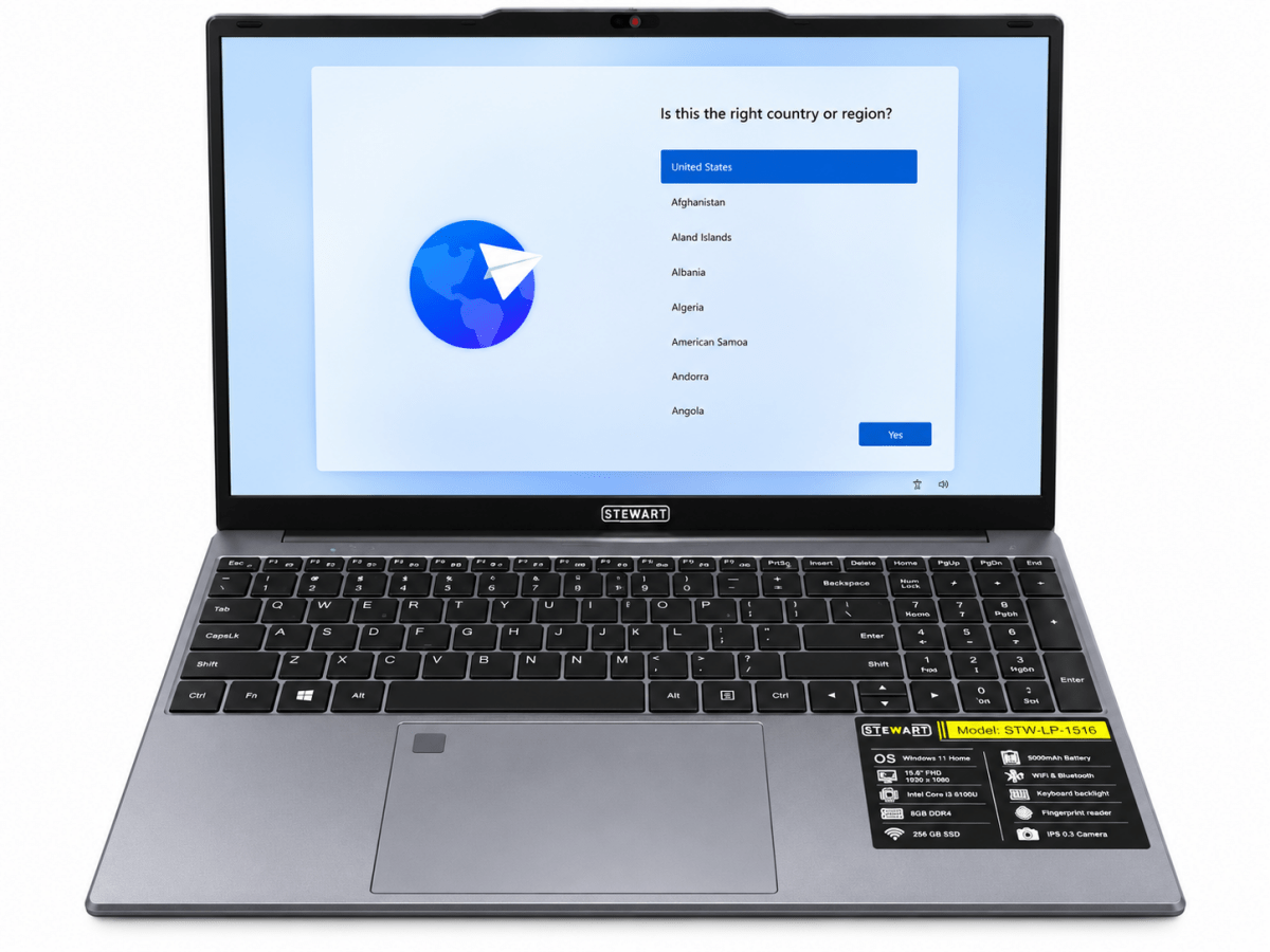 Stewart GY 15.6" Laptop – Intel® Core™ i3-6100U [STW-LP1516] - IMS Distribution