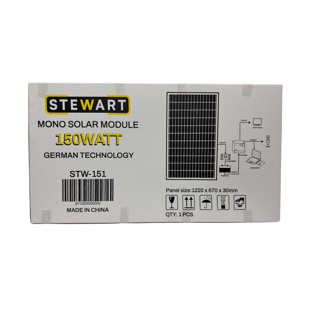Stewart Mono solar Module STW - 151 Wholesale Bulk supply - My Store IMS Distribution