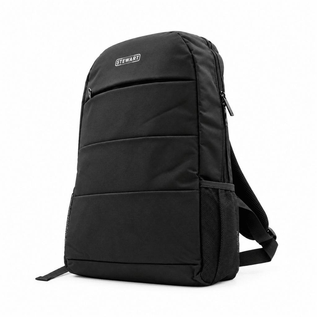 Stewart STW-014 BK 15.6″ Laptop Backpack – Padded Sleeve, Sleek Black | IMS Distribution - IMS Distribution