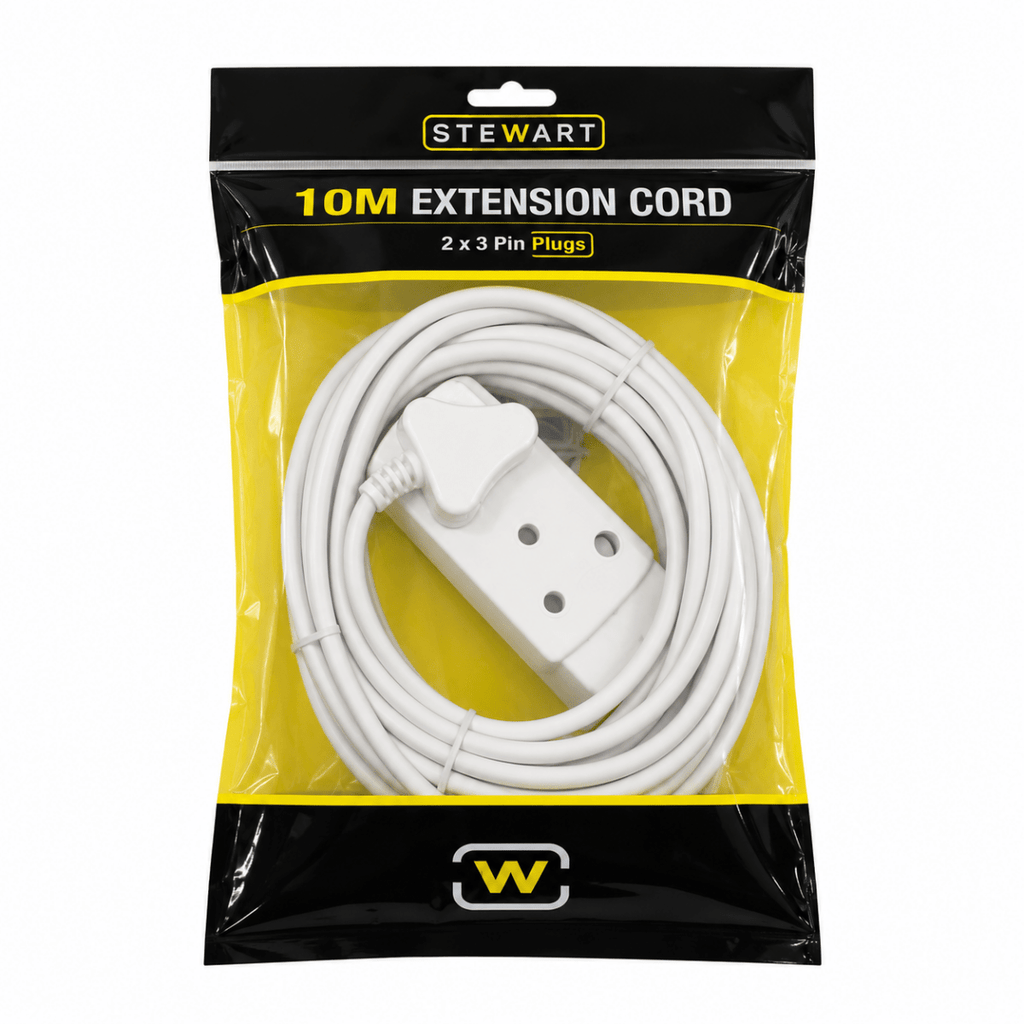 Stewart STW-EC01 10 M Multiple Socket Extension Cord – IMS Distribution - IMS Distribution