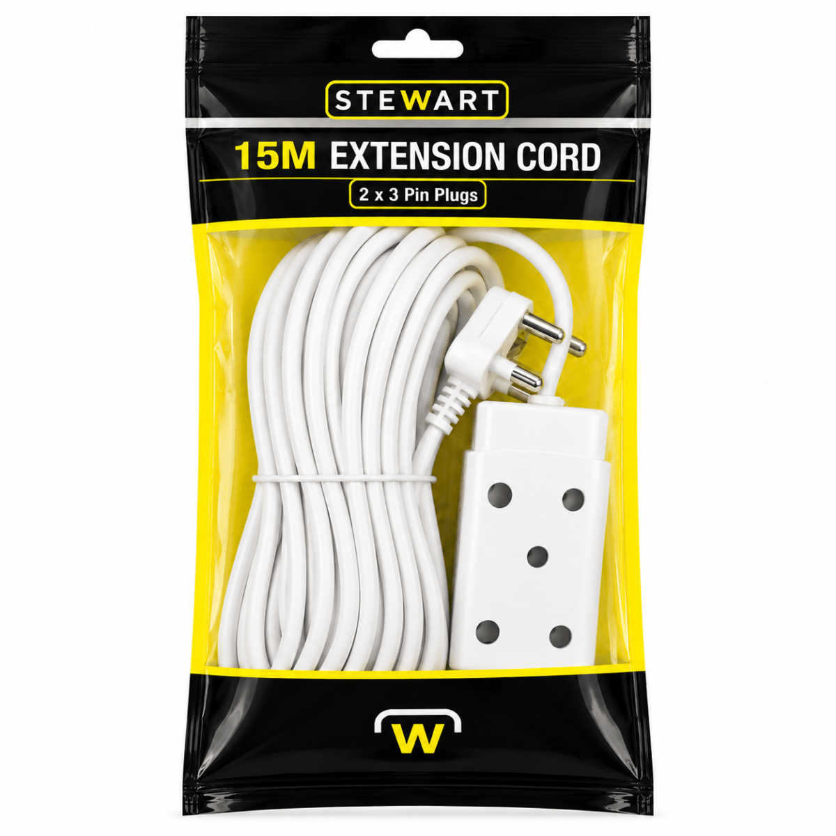 Stewart STW-EC01 5M Multiple Socket Extension Cord – 16A, 250V | IMS Distribution - IMS Distribution