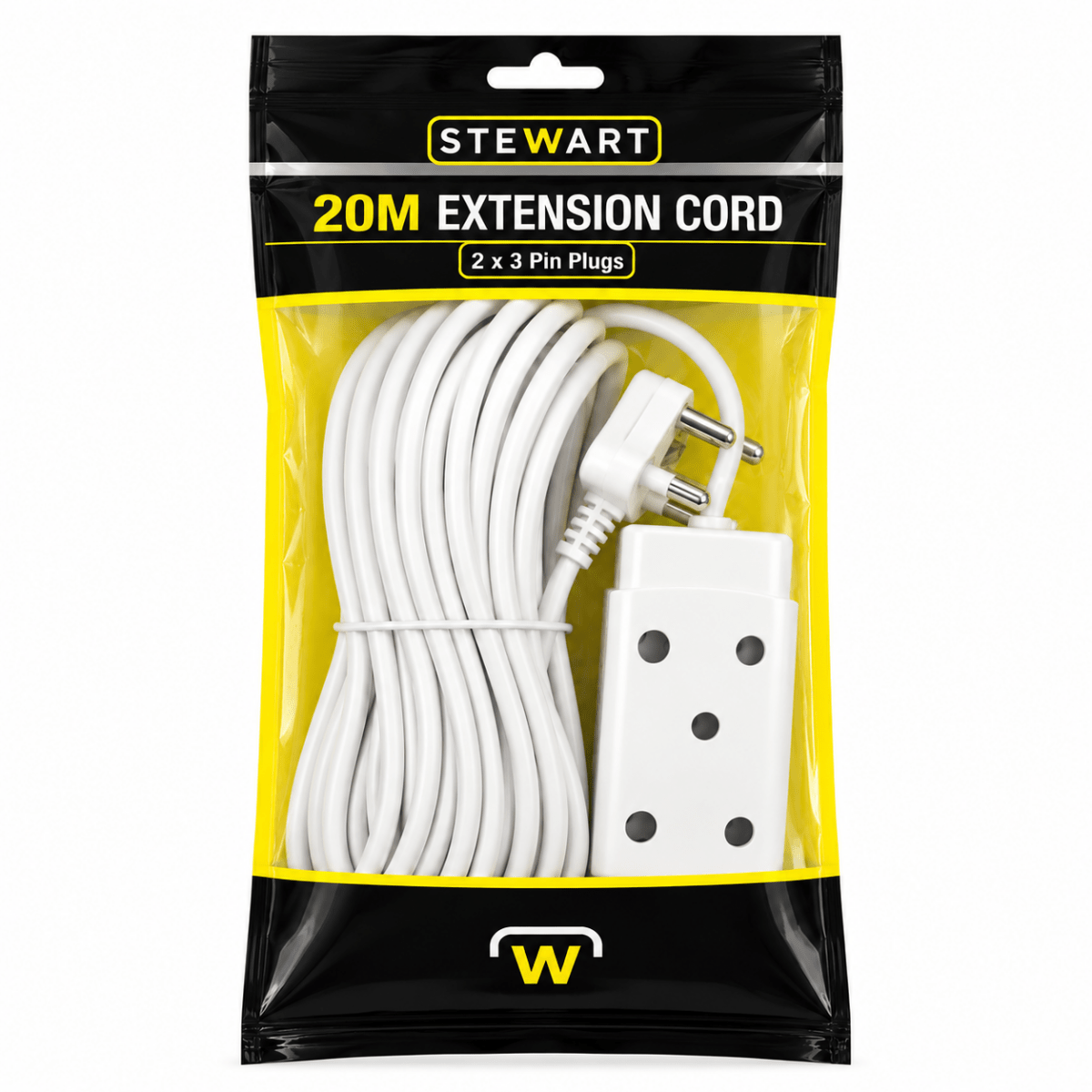 Stewart STW-F01-20M 20 m Extension Cord – IMS Distribution - IMS Distribution