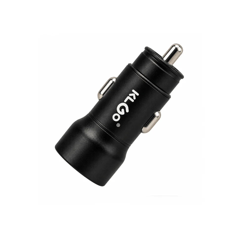 TC-02BK KlGo USB-CPD Car Charger Black - IMS Distribution