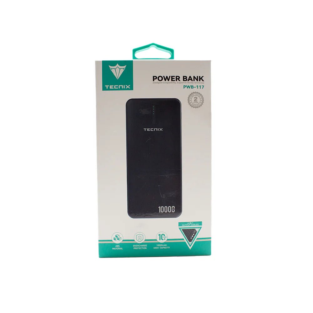 Tecnix 10000mAh Power Bank [PWB - 117 BK] - My Store