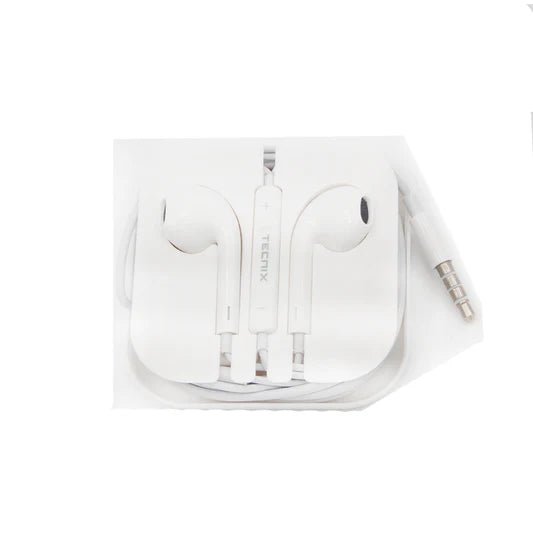 Tecnix Earbud With 1.2M Cable White [EP - 101 WH] - My Store
