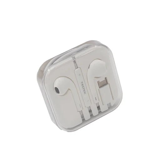 Tecnix Earbuds with 1.2M cable White [EP - 101 - C WH] - My Store