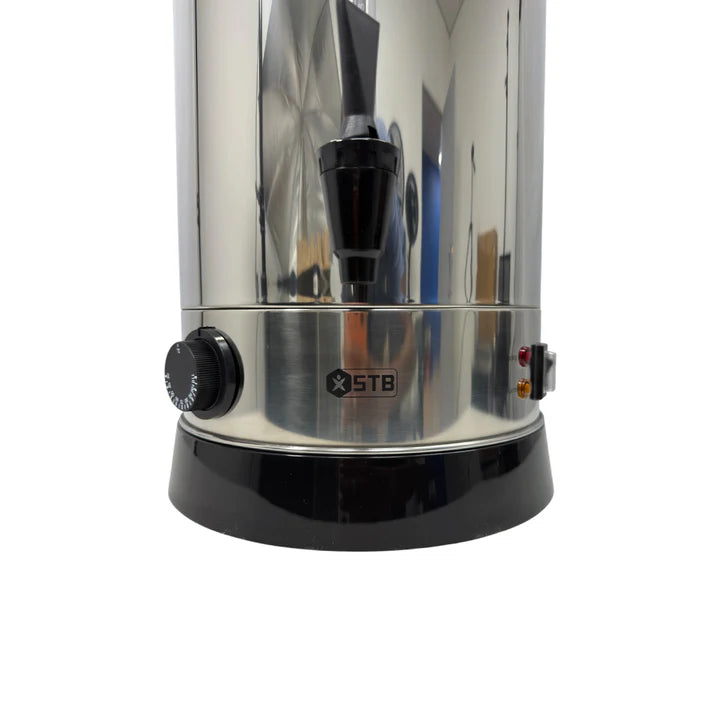 STB ZJ200T 20 litre electric water urn stainless steel close up