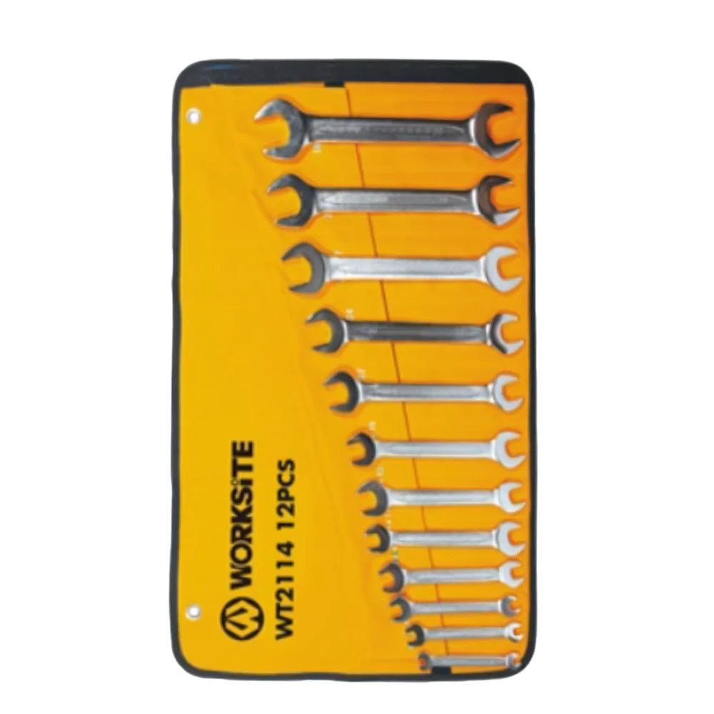 WorkSite 12Pcs Double Open - End Wrench Set [WT2114] - My Store
