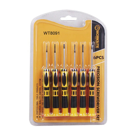WorkSite 6Pcs Precision Screwdriver [WT8091] - My Store