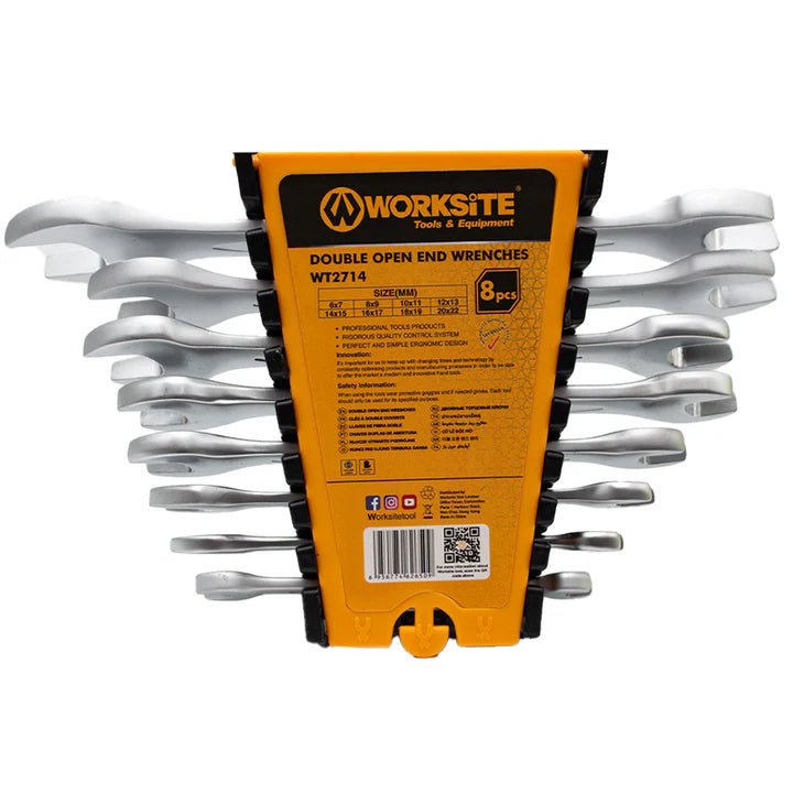 WorkSite 8pcs Double Open End Wrenches [WT2714] - My Store