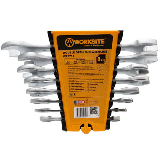 WorkSite 8pcs Double Open End Wrenches [WT2714] - My Store